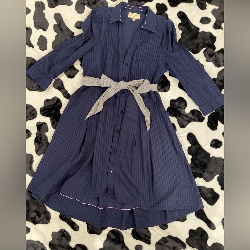 Moulinette Soeurs: Size 10 Navy Blue Dress